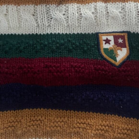 Vtg Sweater Bundle Nautical and Academia Striped Cable Knit Grandpa Sweater - Picture 5 of 10